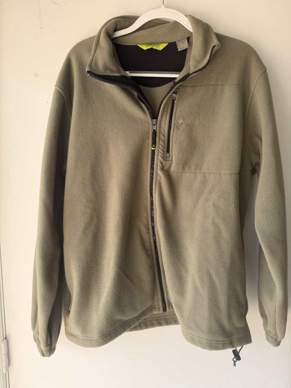 Izod Olive Green Full-Zip Fleece Jacket